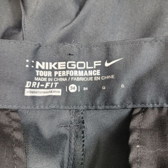 Nike Golf Tour Performance Mens Size 34 Shorts Standard Fit Dri-Fit Black - Picture 10 of 12